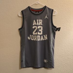 Jordan Cool Grey #23 Jersey - Large (12-13)